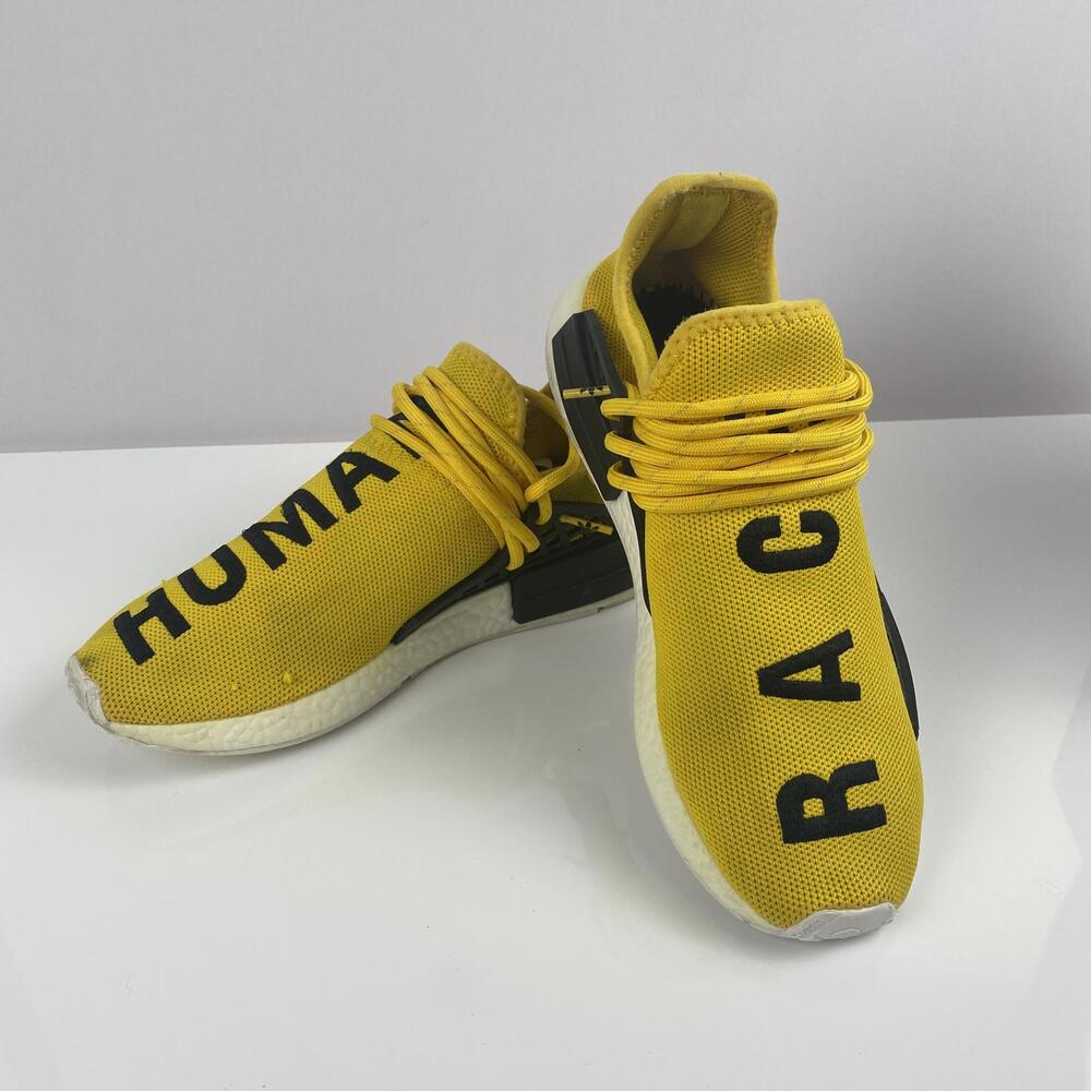 Adidas Pharrell Williams Human Race NMD Sneakers - Yellow Size 7.5